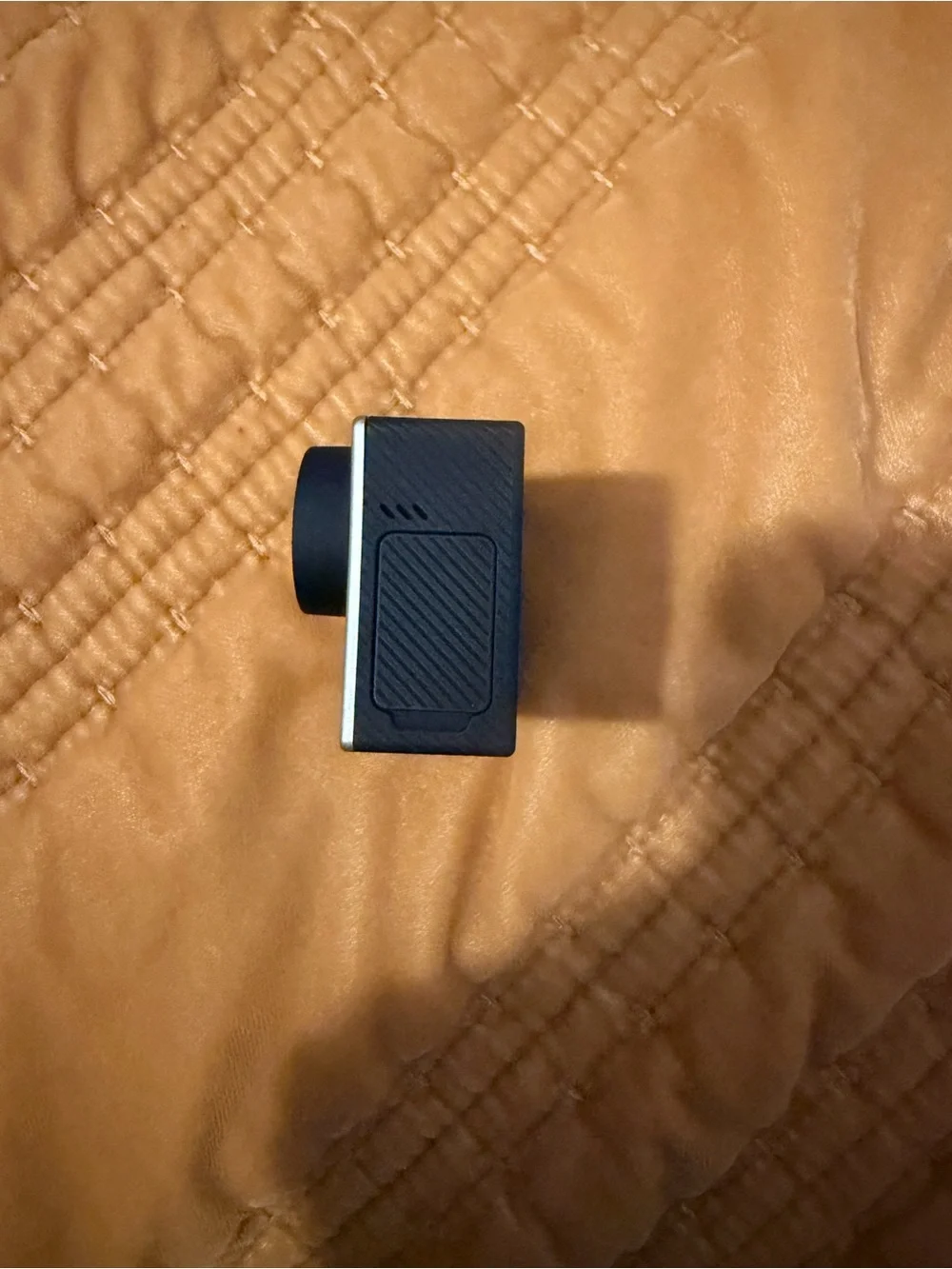 GoPro Accessory Set with Black Case and Orange Floating Handle